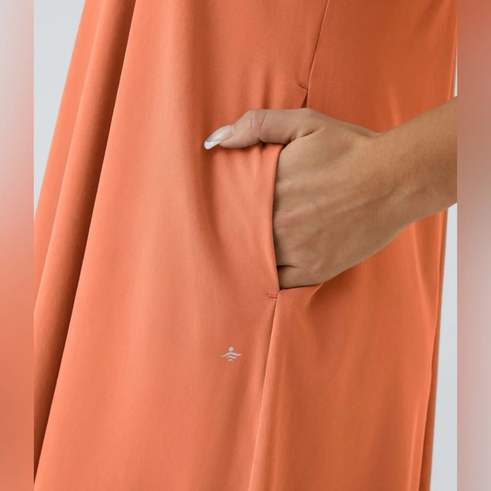 HALARA Breezeful Racerback Side Pocket High Low Flowy Midi Quick Dry Small NWT - Picture 6 of 9